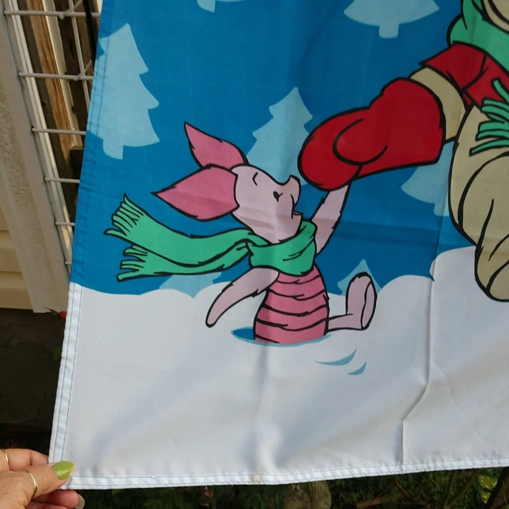 Vintage License Pooh and Piglet House Flag 28